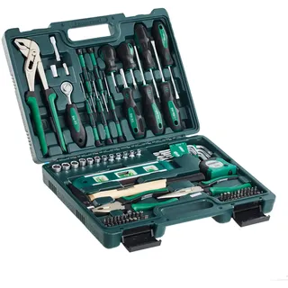 Brüder Mannesmann Werkzeuge Werkzeugkoffer 87-tlg. grün