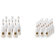 Fürst von Metternich Chardonnay Sekt, Trocken, Dry (6x0,75l) Rassiger Premiumsekt in hochwertiger weißen Glasflasche & Fürst von Metternich Chardonnay Sekt trocken (12 x 0.2 l)