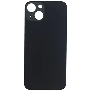 DHLK® Rückseite Glas Akkudeckel Ersatz kompatibel mit iPhone 13 - Rückglas KEIN Logo (Schwarz)