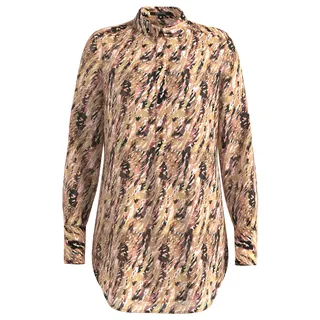 Comma Bluse Langarm mit Stehkragen