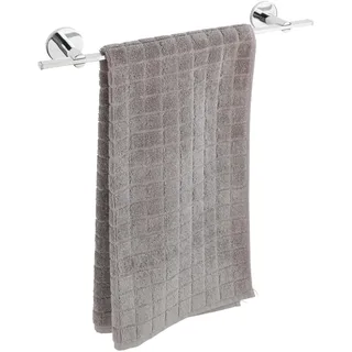 Wenko Handtuchhalter + Handtuchhaken, UV-Loc® Badetuchstange Uno Isera Silber
