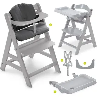 Hauck Hochstuhl Alpha Plus Grau im Sparset inkl. - Grau