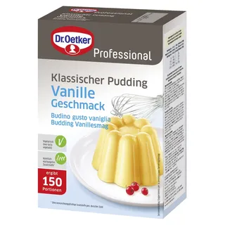 Dr. Oetker Professional Klassischer Pudding mit Vanille-Geschmack, Puddingpulver in 1 kg