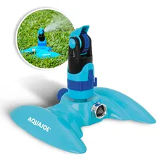 Aqua Joe AJ-MSSBM Sprinkler mit 4 Mustern und flachem Metallsockel für Jede Landschaft