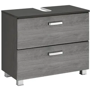 WELLTIME Waschbeckenunterschrank Ravenna 59 x 70 x 35 cm Grau