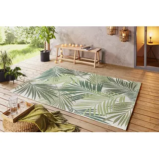 Northrugs Teppich »Vai«, rechteckig, 8 mm Höhe, In- & Outdoor, Geometrisches Muster, Garten, Terrasse, Wohnzimmer NORTHRUGS creme/grün B: cm 1 St.