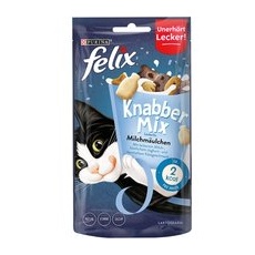 60g Milk Bites KnabberMix Felix Snackuri pentru pisici
