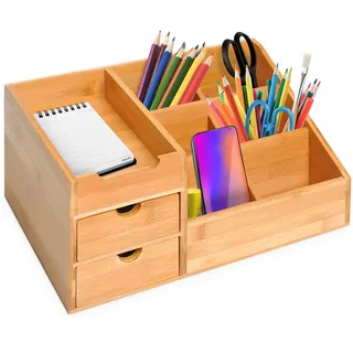Homcom Schreibtischorganizer , Holz , 205x155x33 cm , Büromöbel, Schreibtische