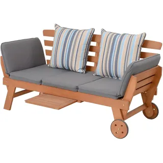 Garden Pleasure Rincon 190 x 78 x 68 cm Braun-Grau