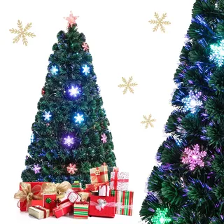 Costway Künstlicher Weihnachtsbaum Grün 150 cm