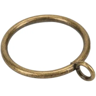 Vorhangringe mit Öse für Gardinenstangen, 32 mm Innendurchmesser, Metall, Vorhangringe, 24 Stück, Bronze TXZWJZ