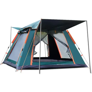 Ergocar Wasserdicht Outdoor leichtes Pop Up Wurfzelt 3-4 Personen Sonnenschutz Schnell Set-up Kuppelzelte für Camping, Rucksackreisen, Wandern und andere Outdoor-Aktivitäten