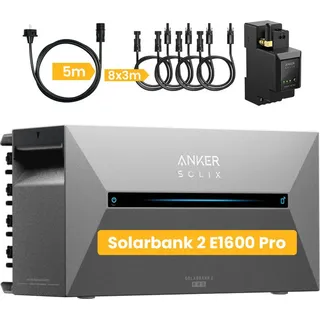 Anker SOLIX Solarbank 2 E1600 Pro + Smarter Zähler