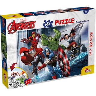 Liscianigiochi 99696 Marvel Puzzle DF Plus 60 Avengers, AVENGERS-60-Teile