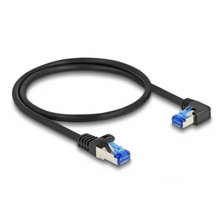 DeLock RJ45 Patchkabel CAT 6a S/FTP 0.50 m schwarz, 1 St.