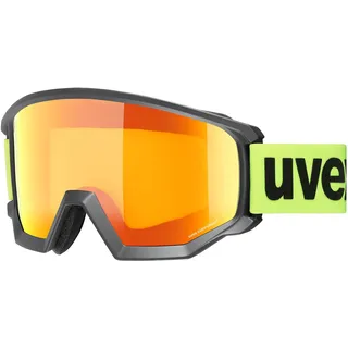 Uvex athletic CV - Skibrille - Black/Yellow