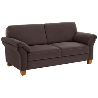 OTTO home Couch Mikrofaser 3-Sitzer Braun