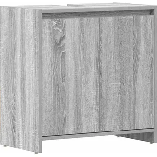 vidaXL Badschrank Grau Sonoma 60x33x61 cm Holzwerkstoff - Grau