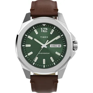 Timex Trend Herren-Armbanduhr Leder 46 mm TW2W14000