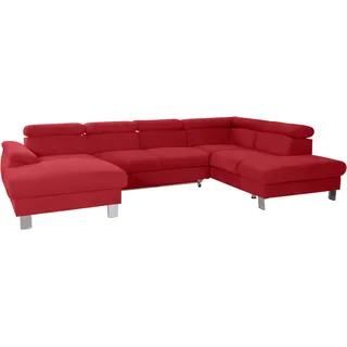 Cotta Wohnlandschaft »Komaris«, U-Form, B: 320 cm« mit Bettfunktion, Bettkasten & Licht,