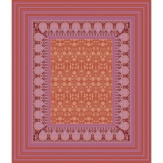 Bassetti MIRA Tischdecke - Jacquard aus 100% Baumwolle in der Farbe Rot R1, Maße: 140x170 cm - 9326076