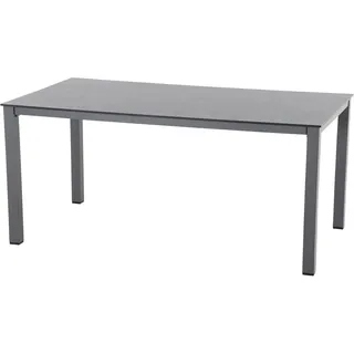 Siena Garden Sola Gartentisch 160 x 90 x 72 cm anthrazit/dark stone
