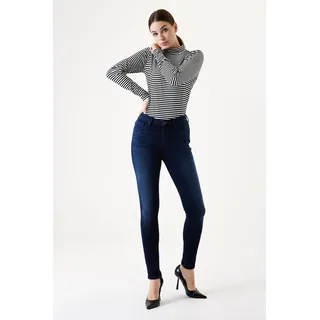 GARCIA High-waist-Jeans »Celia superslim«, blau