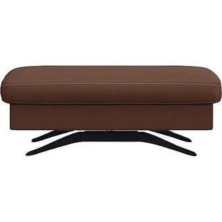 FLEXLUX Pouf »Glow Sitzhocker, Polsterhocker«, Hocker mit Stauraum, Fuß schwarz, braun