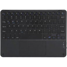VBESTLIFE 10-Zoll-Bluetooth-Tastatur mit Touchpad-Smartphones für Tablets, Laptops und Desktop-Computer Computer(schwarz)