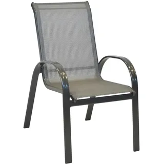 Merxx Gartenstuhl 56 x 74 x 94 cm grau 2 St.