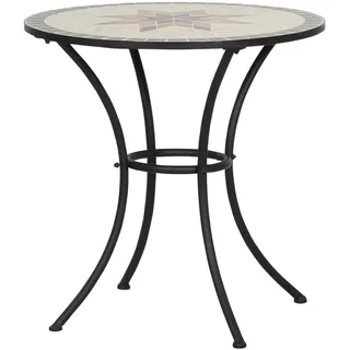Siena Garden Gartentisch Stella Bistrotisch Ø 70 x 71 cm Grau