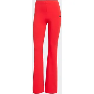 adidas Essentials Small Logo Flared Leggings Rot L