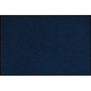 Erwin Müller Fußmatte Mainz, Schmutzfangmatte, Sauberlaufmatte uni dunkelblau Größe 100x120 cm - rutschfest, pflegeleicht, für Fußbodenheizung geeignet (weitere Farben, Größen)