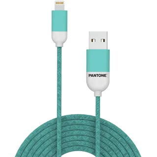 Celly Pantone PTLCS0015L Lightning-Kabel, 2,4 A, Länge 1,5 m, Cyan