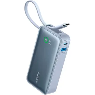 Anker Nano 10.000mAh 30W Integriertes USB-C Kabel, (Blau)
