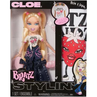 Bratz Stylin' Cloe - Modepuppe mit T-Shirt zum Gestalten (keine MPNR)