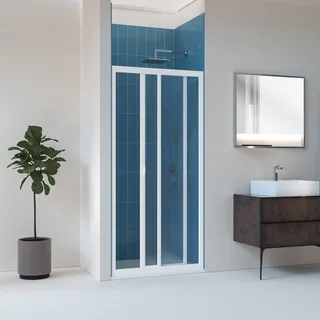 NISCHENTÜR 100CM IN PVC ACRYL MIT SEITLICHER GLEITTÜR CRILEX