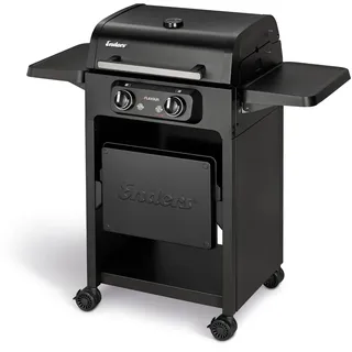 Enders® Elektrogrill eFLAVOUR 2 Turbo, doppelwandige Garhaube, integriertes Thermometer, abklappbare Seitenablagen, 3kW Turbo ZoneTM, 2 Heizzonen je 1500 Watt, Switch GridTM, Simple CLEANTM #97156