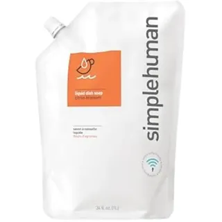 simplehuman 1L Zitrusblüten Spülmittel, hypoallergen (DEA, sulfat- und parabenfrei), biologisch abbaubar, Flüssigseifenspender kompatibel