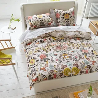 Designers Guild Bettbezug, Brokat Sepia, 200 x 200 cm, Mittelbeige