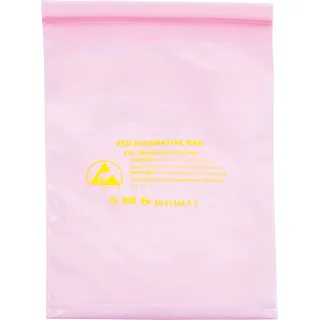 Quadrios ESD-Beutel (L x B) 127 mm x 203 mm ableitfähig ESD-Kennbuchstabe D 10 St.,