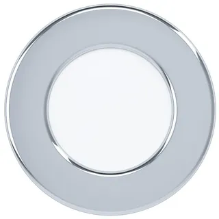 EGLO Fueva 5 Einbauleuchte rund Chrom Kunststoff