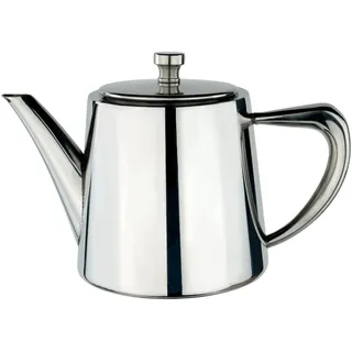 Café Olé DW-013 Derwent Teekanne, Edelstahl, 330 ml, 1 Tasse, hochglanzpoliert, Silber
