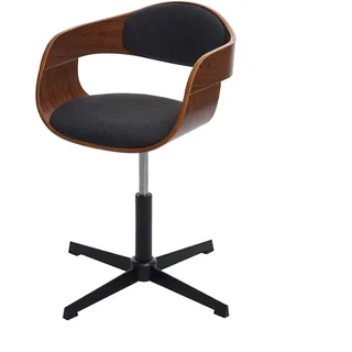 Mendler Esszimmerstuhl HWC-H46 Stoff dunkelgrau