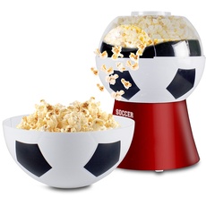 BEPER P101CUD051 'Football Edition' Popcornmaschine - Fettfreies Popcorn in 3 Minuten