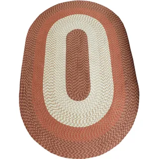 Dreams Flecht-Teppich Webteppich 115 x 175 cm Braun/Orange