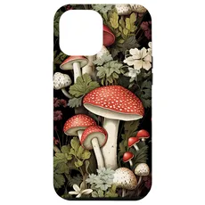 Hülle für iPhone 14 Plus Pilz Waldszene Holunderbeeren Pilze Natur Pilze