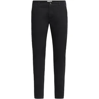 Chinohose SOLID "Chinohose SDRaul", Herren, Gr. 32, Länge 32, schwarz, Obermaterial: 98% Baumwolle CO. 2% Elasthan EL., Hosen Chinohose