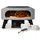 Cozze® 13" Pizzaofen CLASSIC | Gas 30 mbar | Gratis Cordierit Stein | Automatische Einschaltung | Integriertes Thermometer | Edelstahl | Schnellkochzeit 2 min, Schwarz