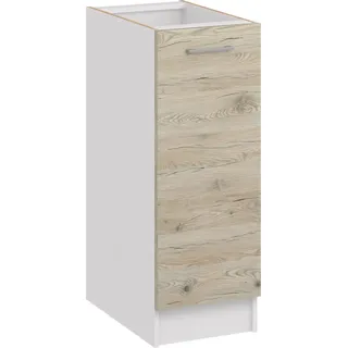 Roe Furniture | Küchenunterschrank 30 cm - Eiche Bordeaux - Braun - Platzsparend und Vielseitig - Ohne Arbeitsplatte - Unterschränke Küche - D30 - Braun